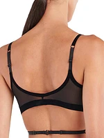 Wolford x Mugler Flock Strappy Bra