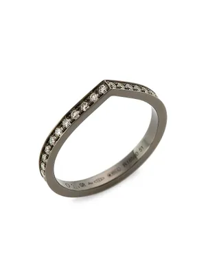 Antifer Black Platinum & Diamond Ring