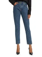 Mid-Rise Slim Jeans