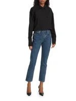 Mid-Rise Slim Jeans