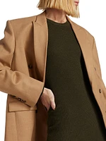 Wool Double-Breasted Blazer