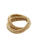 Kami 14K Yellow Gold Interlocked Chain Ring