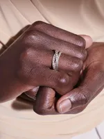 Sterling Silver Interlocked Chain Ring