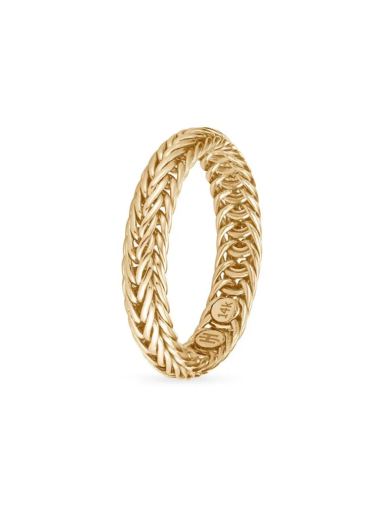 Kami 14K Yellow Gold Chain Ring