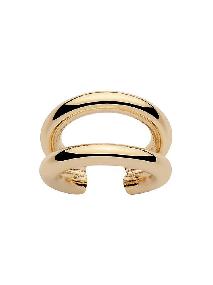 Double Essential 10K-Gold-Plated Ring