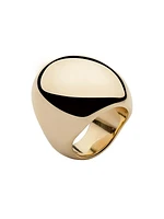 Globe 10K-Gold-Plated Ring