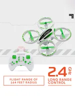 Sharper Image Glow Up Remote Control Stunt Quadcopter Drone