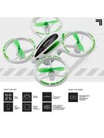 Sharper Image Glow Up Remote Control Stunt Quadcopter Drone