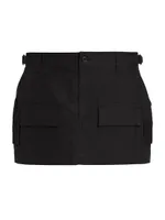 Cargo Buckle Miniskirt