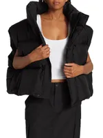 Cropped Puffer Vest