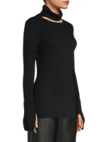 Turtleneck Cut Out Sweater