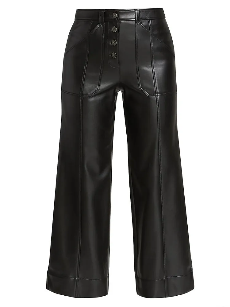 Benji Faux Leather Cropped Pants