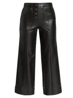 Benji Faux Leather Cropped Pants