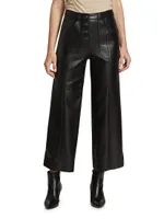 Benji Faux Leather Cropped Pants