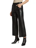 Benji Faux Leather Cropped Pants