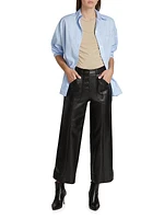 Benji Faux Leather Cropped Pants