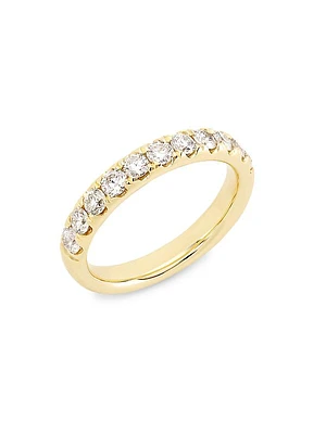 14K Yellow Gold & 0.9 TCW Diamond Ring