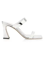 Marinetti Metallic Leather Sandals