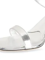 Marinetti Metallic Leather Sandals