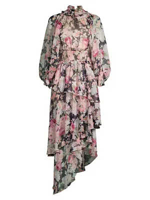 Astrid Floral Asymmetrical Dress