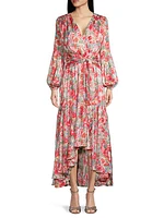 Makayla Floral High-Low Dress