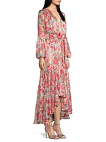 Makayla Floral High-Low Dress