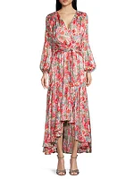 Makayla Floral High-Low Dress