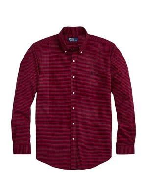 Sanded Cotton Twill Button-Down