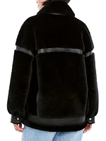 Sean Mixed Leather & Shearling Jacket