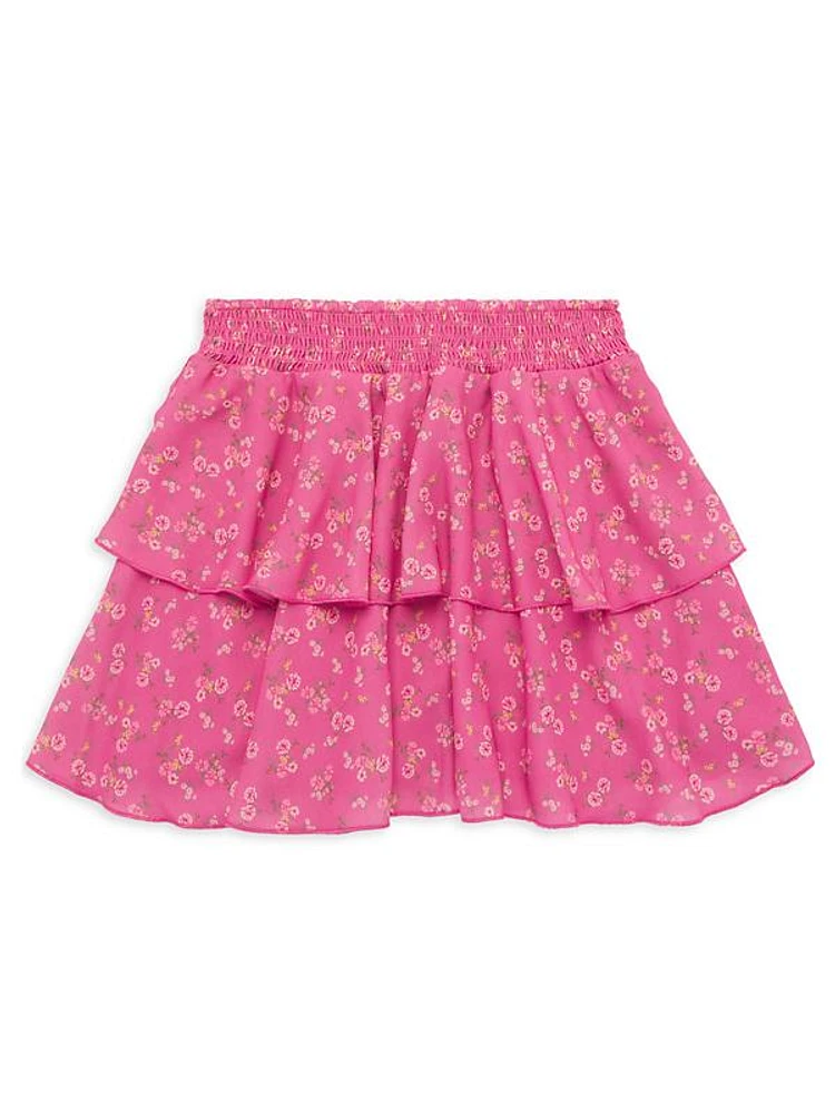 Little Girl's & Girl's Riley Ruffled Skirt