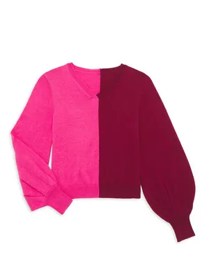 Little Girl's & Priya V-Neck Sweater