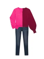 Little Girl's & Priya V-Neck Sweater