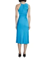 Phebe Cord Halterneck Midi-Dress