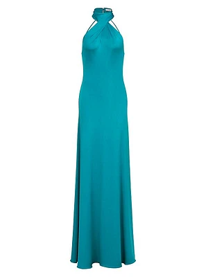 Laura Twisted Halterneck Gown