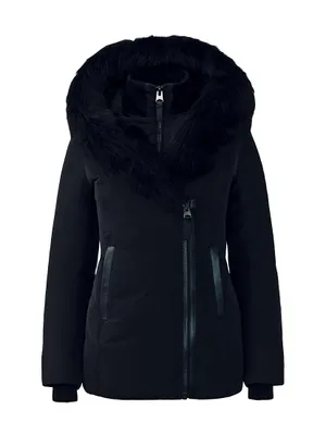 Adali Shearling-Trimmed Down Coat