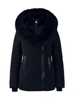 Adali Shearling-Trimmed Down Coat