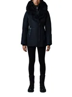 Adali Shearling-Trimmed Down Coat