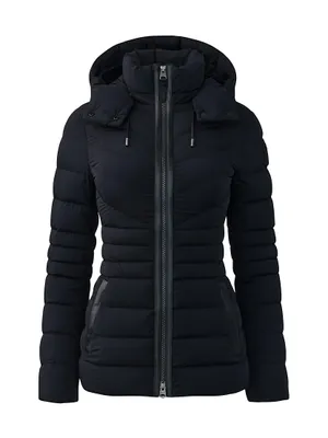 Patsy Hooded Stretch Down Jacket