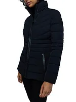 Patsy Hooded Stretch Down Jacket