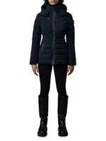 Patsy Hooded Stretch Down Jacket