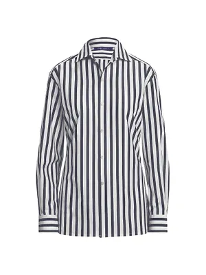 Capri Striped Button-Up Shirt