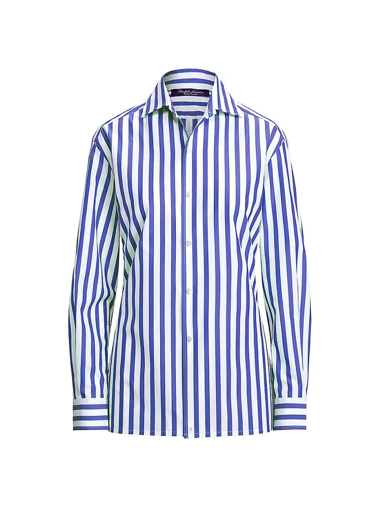 Capri Striped Button-Up Shirt