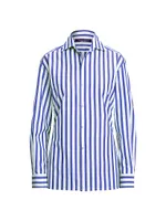 Capri Striped Button-Up Shirt