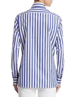 Capri Striped Button-Up Shirt