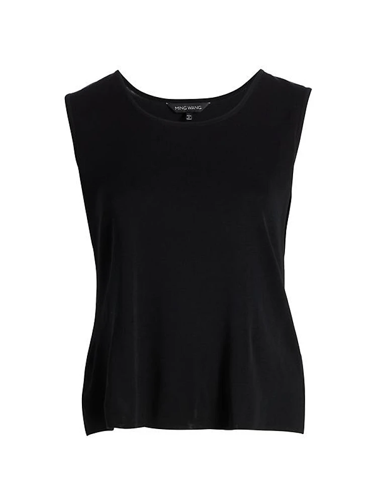 Scoopneck Knit Tank Top