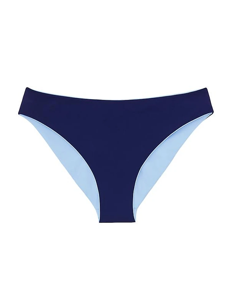 Reversible Two-Tone Bikini Bottom