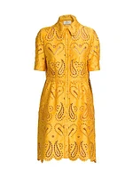 Eyelet Paisley Shirtdress