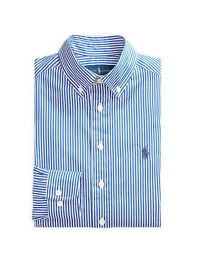 Little Boy's & Boy's Broadcloth Striped Long-Sleeve Shirt