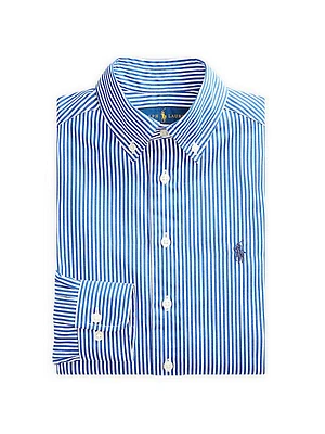 Little Boy's & Boy's Broadcloth Striped Long-Sleeve Shirt