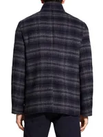 Clarence Plaid Wool Jacket